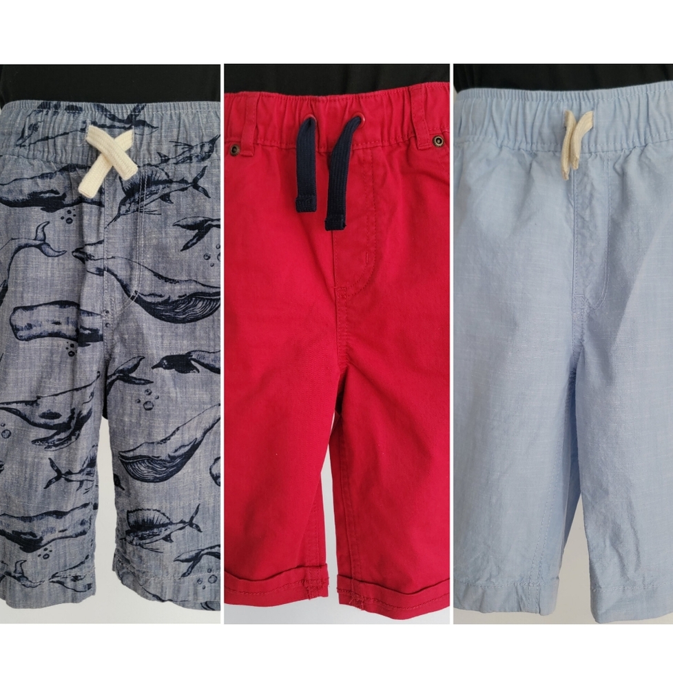 Boys Blue & Red Gymboree and Children's Place Pull On Shorts Size 8